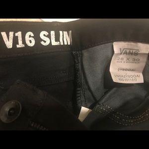 Vans Black jeans 28x30 V16 Slim